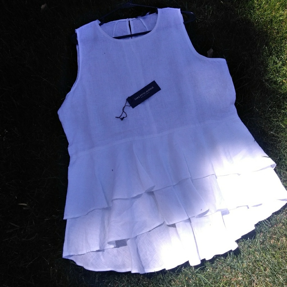 Saks 5th Avenue Linen Peplum Style